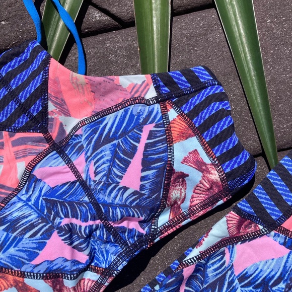 MAAJIx Revolve Boho Set - Van Gogh Mornings Corset Cheeky Cut Bikini - M/S - Picture 4 of 16